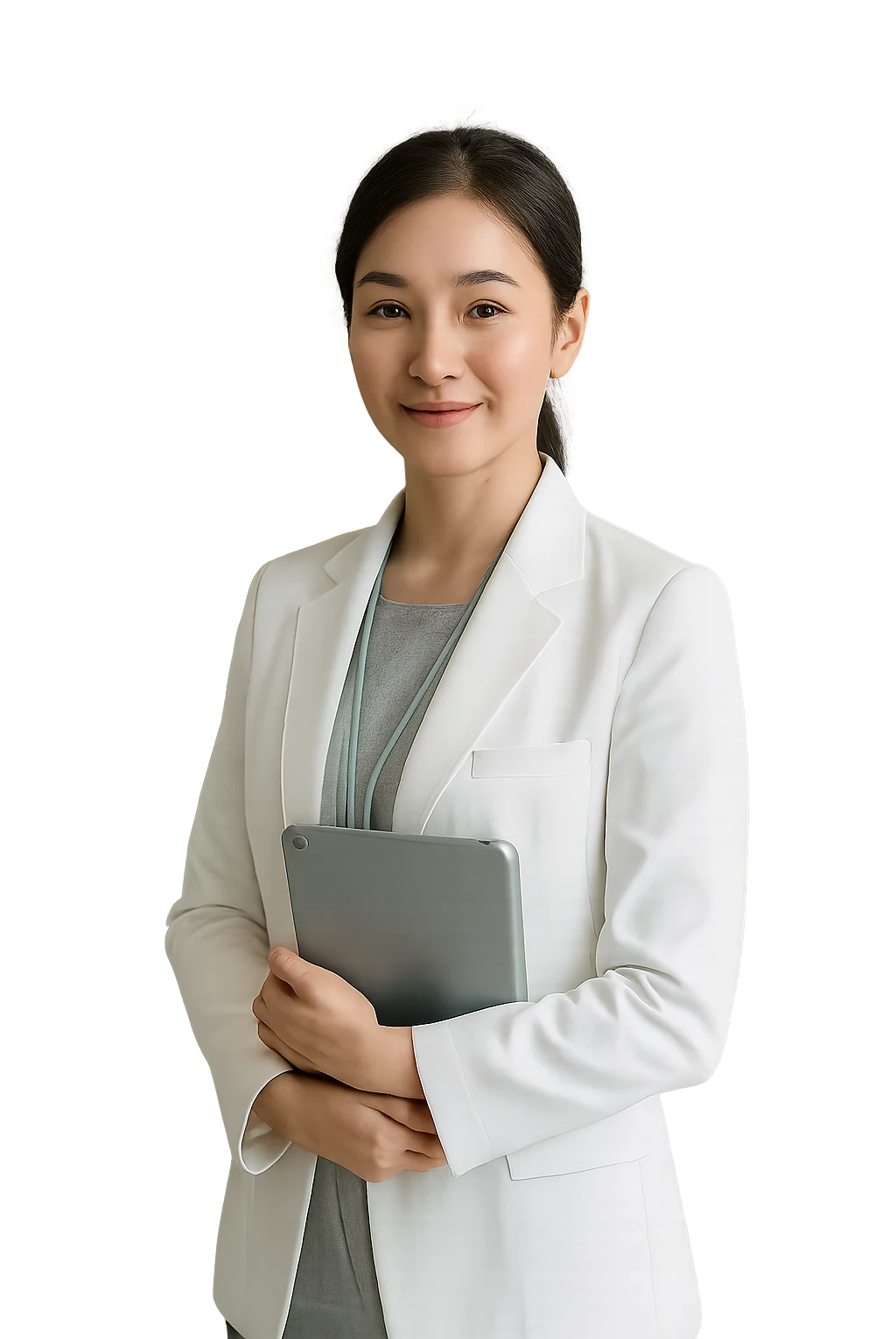 태블릿을 든 COMEDI 코디네이터